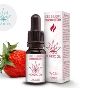 E-liquide CBD Fraise 300mg - Nordic Oil