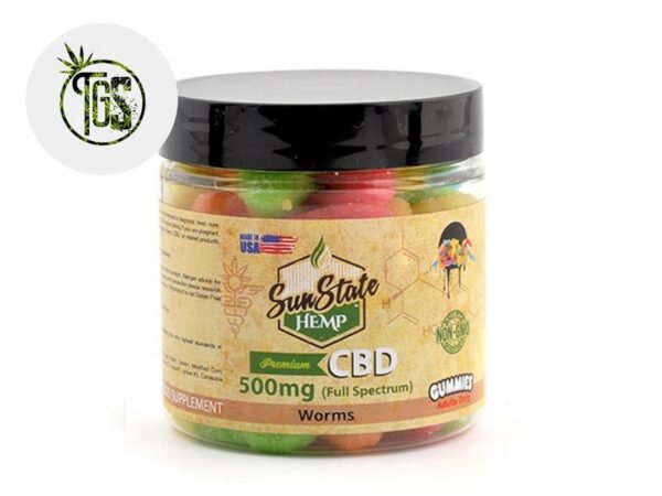 Bonbons Vers Acidulés CBD - Sunstate