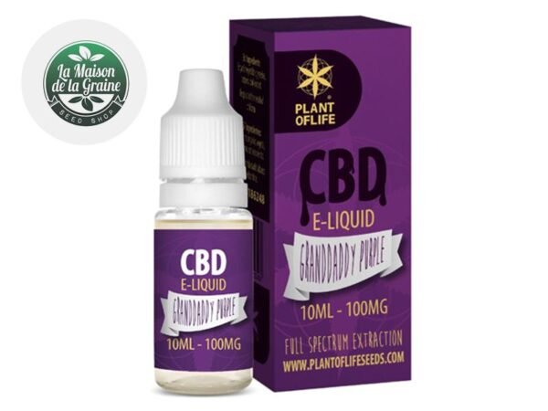 E-liquide CBD Granddaddy Purple 100mg - Plantoflife