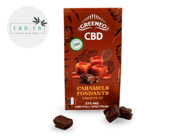 Caramels Chocolat et CBD - Greeneo