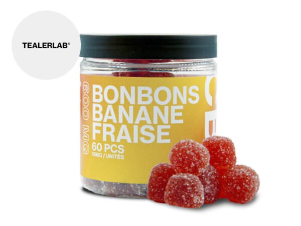 Bonbons Fraise Banane CBD - TealerLab
