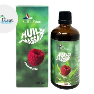 Huile de massage chanvre et framboise CBDeau