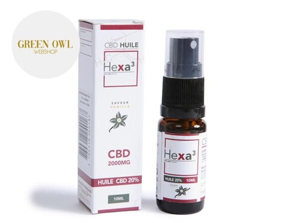 Huile MCT CBD 20% bio (Vanille) - Hexacube