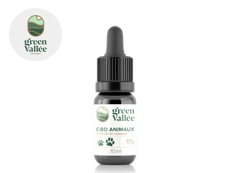 Huile CBD pour Animaux 1% - Green Vallée