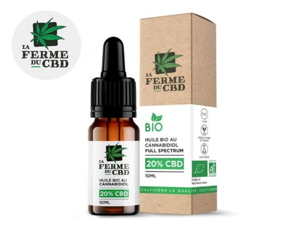 Huile CBD 20% bio - La Ferme du CBD