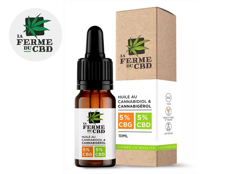 Huile CBG 5% bio - La Ferme du CBD