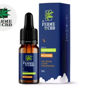 Huile Mélatonine CBD CBN 5% bio - La Ferme du CBD