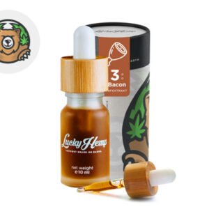 Huile CBD pour Chien 3% (Bacon) - Lucky Hemp