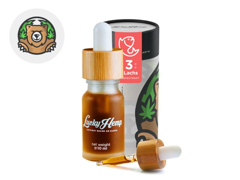 Huile CBD pour Chat 3% (Saumon) - Lucky Hemp
