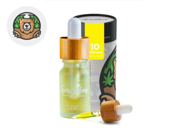 Huile CBD 10% bio (Citron) - Lucky Hemp