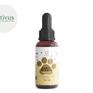 Huile CBD pour animaux 5% (Poulet) - Hempy Friends