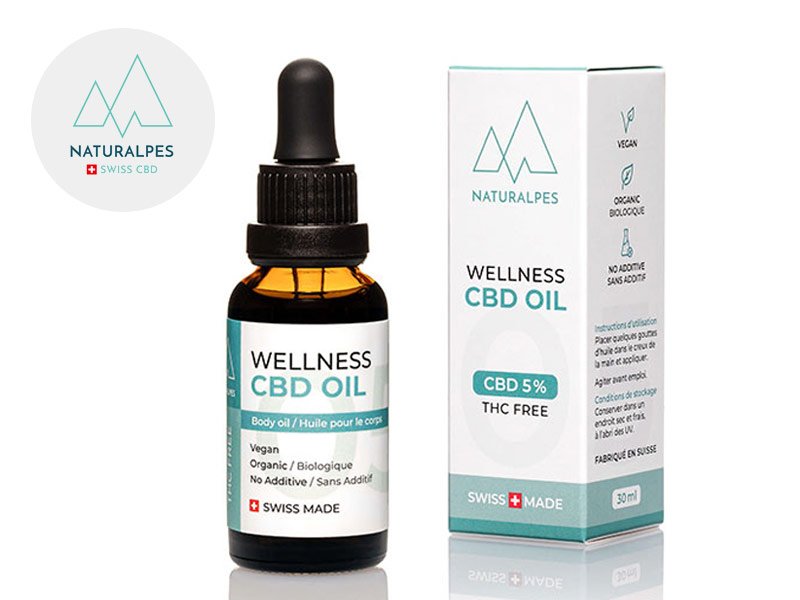 Huile CBD 5% bio Wellness - Naturalpes