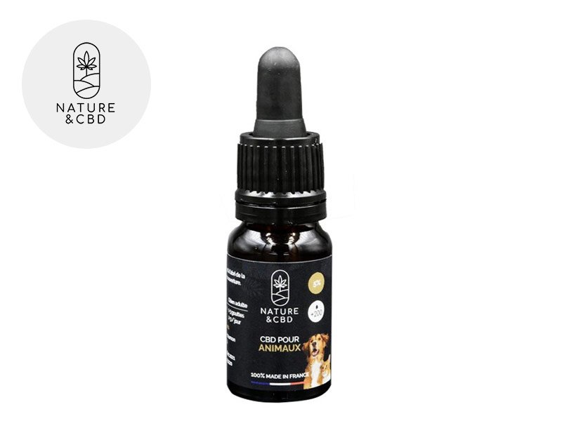 Huile CBD pour Animaux 5% - Nature et CBD