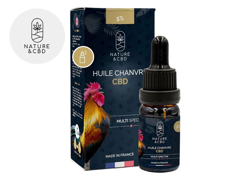 Huile CBD 5% bio (huile de chanvre) - Nature et CBD