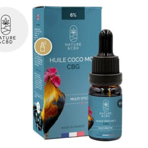 Huile MCT CBG 6% bio (Coco) - Nature et CBD