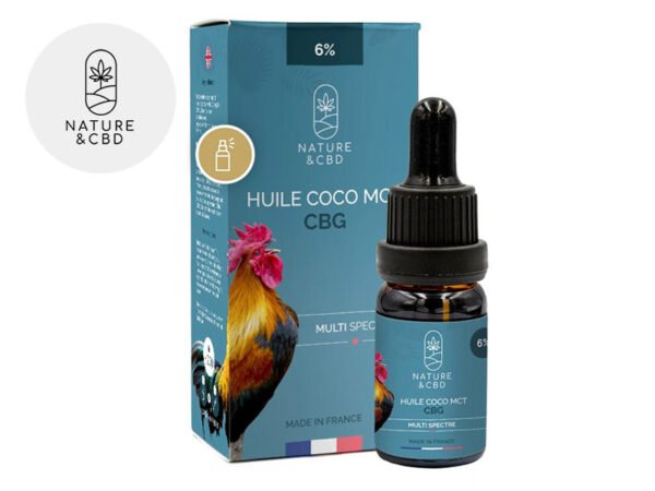 Huile MCT CBG 6% bio (Coco) - Nature et CBD
