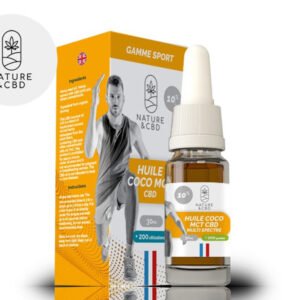 Huile MCT CBD 20% bio (Sport) - Nature et CBD