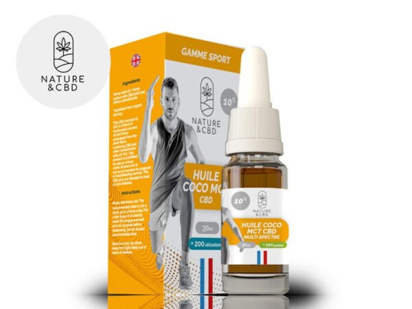 Huile MCT CBD 20% bio (Sport) - Nature et CBD