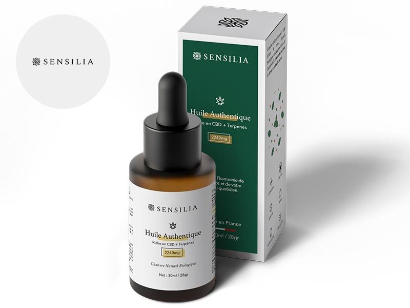 Huile CBD 8% bio 30ml - Sensilia