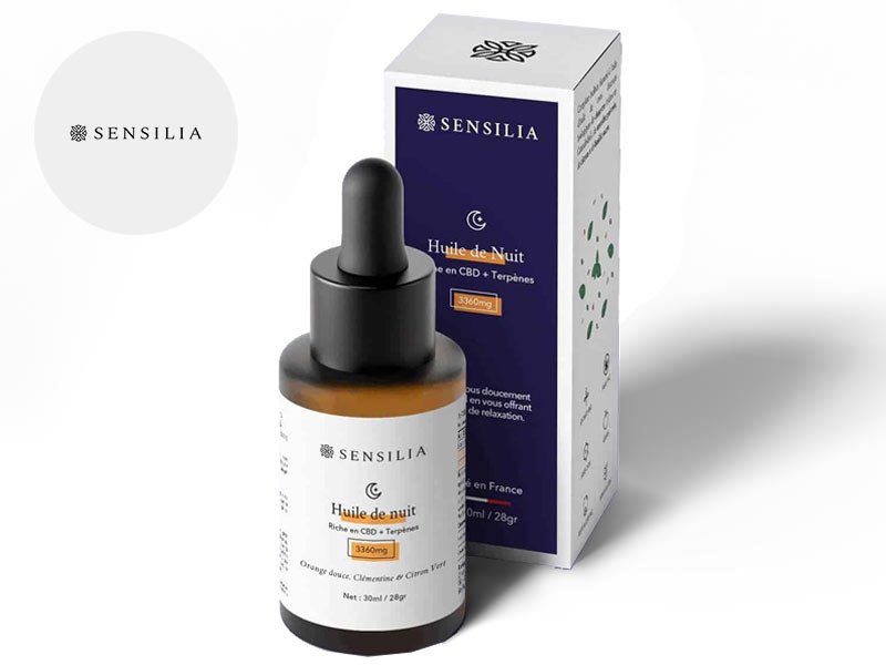 Huile de Nuit CBD 12% bio 30ml - Sensilia