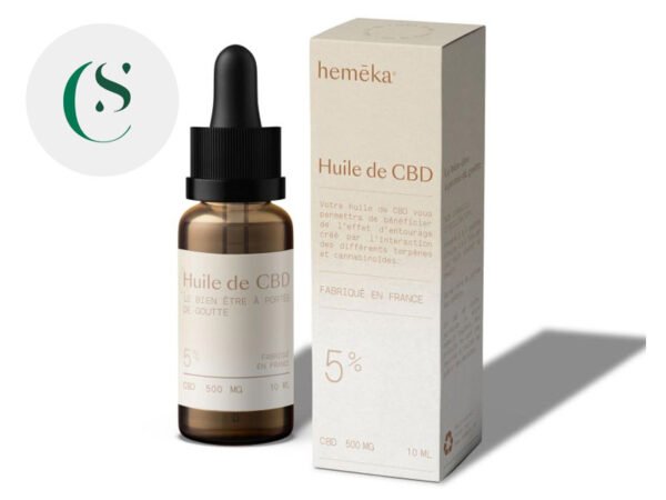 Huile CBD 5% bio - Hemēka