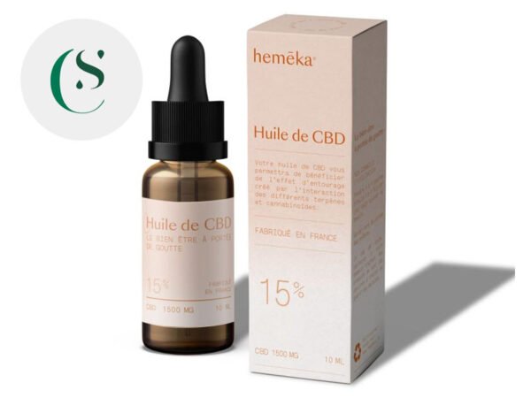 Huile CBD 15% bio - Hemēka