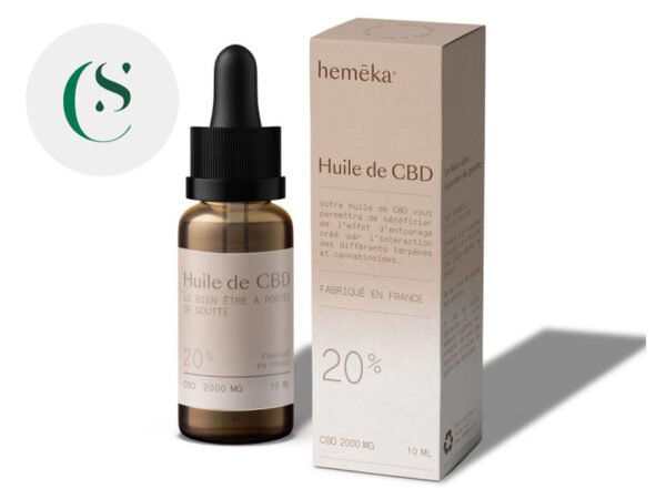 Huile CBD 20% bio - Hemēka