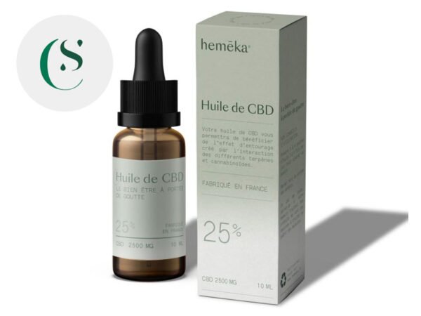 Huile CBD 25% bio - Hemēka
