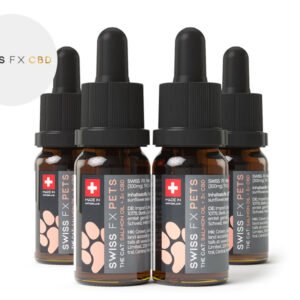 Pack 4 Huiles CBD pour Chats 3% (Saumon) - SWISS FX
