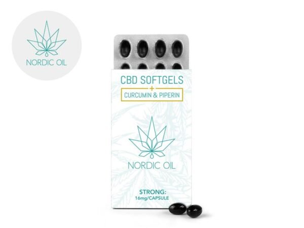 Capsules CBD (960mg) Curcumine - Nordic Oil