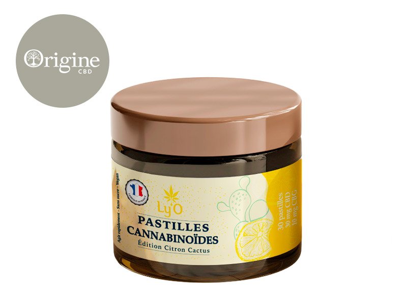 Pastilles CBD CBG (1200mg) Citron Cactus - Ly'O