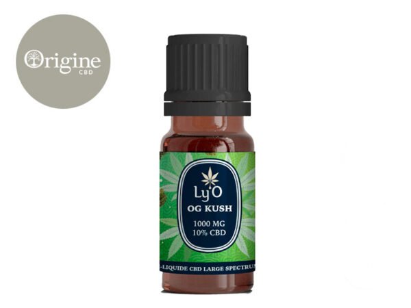 E-liquide CBD E-Liquide OG Kush (Sans THC) 1000mg - Ly'O