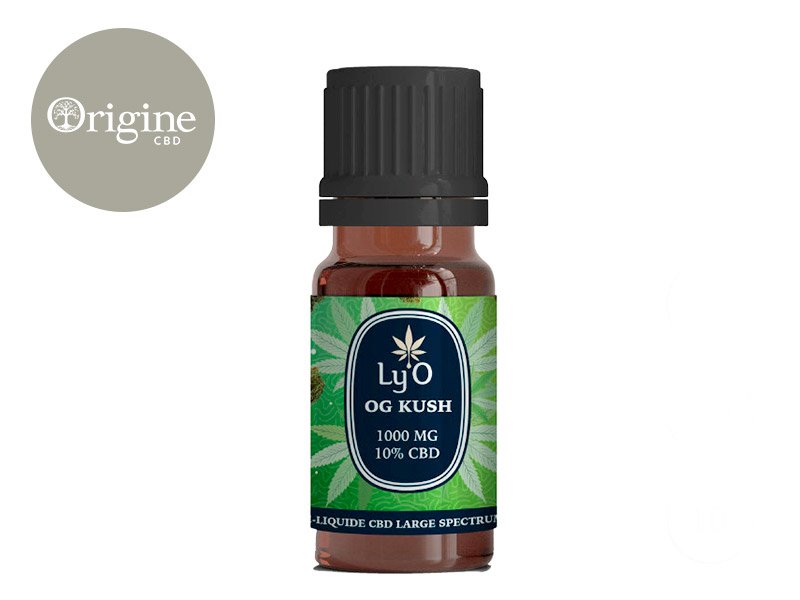 E-liquide CBD E-Liquide OG Kush (Sans THC) 1000mg - Ly'O