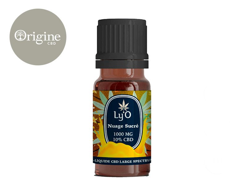 E-liquide CBD E-Liquide Nuage Sucré (Sans THC) 1000mg - Ly'O