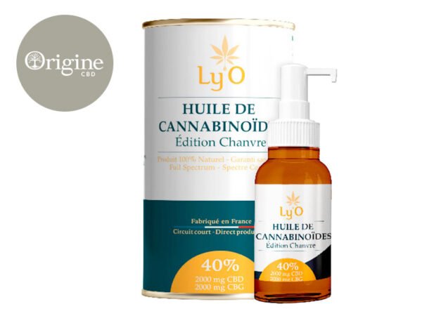 Huile CBD CBG 40% bio - Ly'O