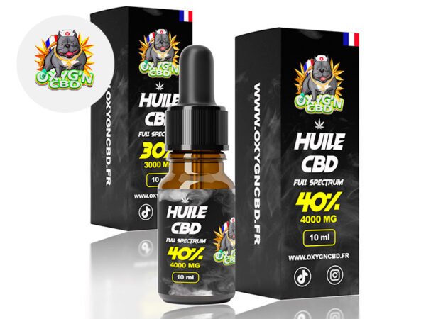 Pack 2 Huiles CBD Cure Intense - Oxyg'N CBD