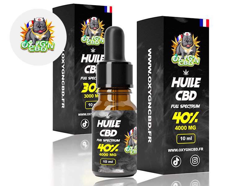 Pack 2 Huiles CBD Cure Intense - Oxyg'N CBD