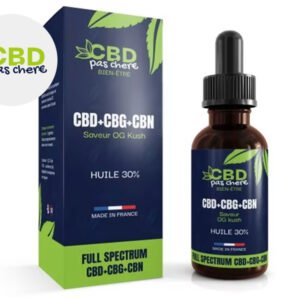 Huile CBD CBG CBN 30% bio - CBD Pas Chère