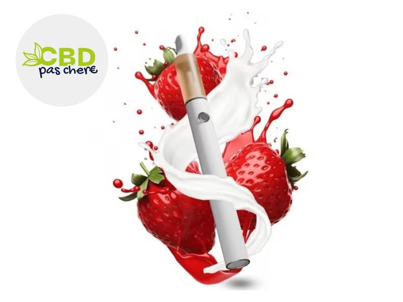 Vape Pen Fraise 98% CBD - CBD Pas Chère
