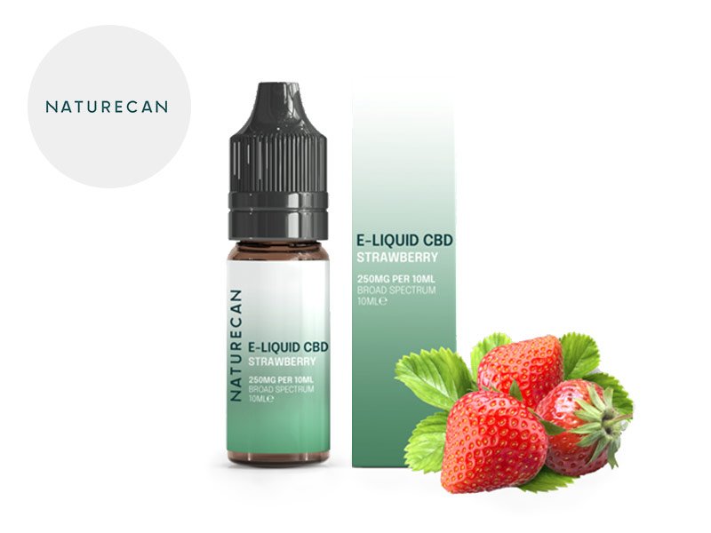 E-liquide CBD Fraise 500mg - Naturecan