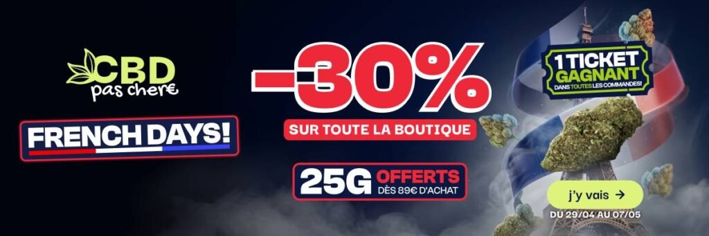 CBDpaschere French Days -30%