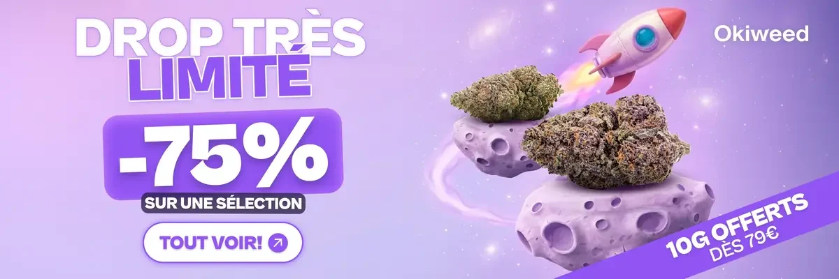 Drop très limité -75% sur une sélection, 10 g offerts dès 89 €